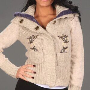 Chunky knit cardigan